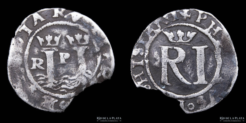 Lima. Felipe II (1556-1598) 1/2 Real 1568-9. Rincón. AG.930; 18mm; 1.37g. S-L1; ...