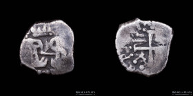 Lima. Felipe IV. 1/2 Real 1659-60. Estrella. KM14