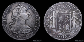 Lima. Carlos III. 8 Reales 1783 MI. KM78