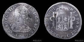 Lima. Carlos III. 2 Reales 1782 MI. KM76