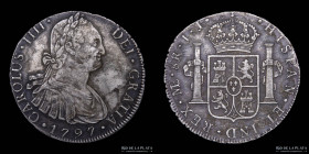 Lima. Carlos IV. 8 Reales 1797 IJ. KM97