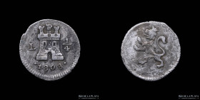 Lima. Carlos IV. 1/4 Real 1808 L. KM102.2