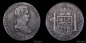 Lima. Fernando VII. 8 Reales 1818 JP. KM117