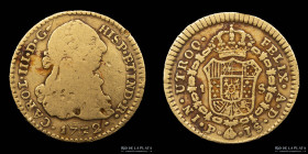 Popayan. Carlos III. 1 Escudo 1772 P JS. KM48.2