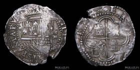 Potosi. Felipe II. 4 Reales 1580-82 B. Macuquina. CJ 2.7.1