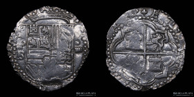Potosi. Felipe II. 4 Reales 1581-86 B. Macuquina. CJ 2.6.2