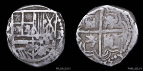 Potosi. Felipe II. 1 Real. 1580-1582 B. Macuquina. CJ 4.7.1