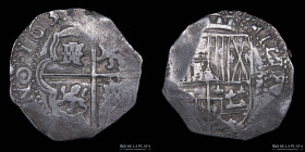 Potosi. Felipe IV. 8 Reales 1621-1652. Macuquina. Cy. tipo 105