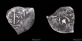 Potosi. Carlos II. 1 Real 1678 C/E. Rev. C. CJ 30.12.3