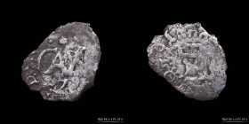 Potosi. Carlos II. 1/2 Real 1679. CJ 32.13