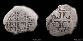 Potosi. Felipe V. 2 Reales 1732 YA. CJ 45.5.2