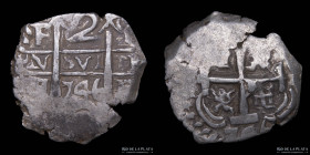 Potosi. Felipe V. 2 Reales 1746 Q. Macuquina. CJ 45.19