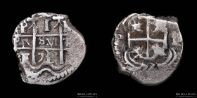 Potosi. Felipe V. 1 Real 1733 E. CJ 46.6.2