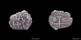 Potosi. Felipe V. 1/2 Real 1733. 4 Digitos. CJ 47.6