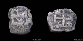 Potosi. Felipe V. 1/2 Real 1738. CJ 47.11