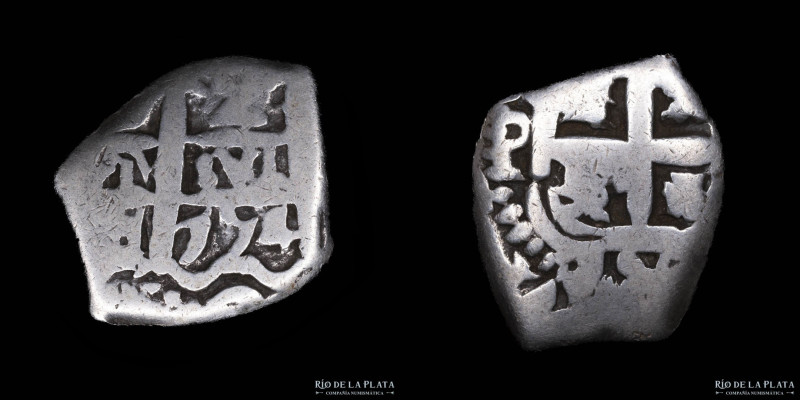 Potosí. Fernando VI (1746-1759) 2 Reales 1754 q. Macuquina. AG.917; 21mm; 6.05g....