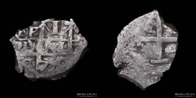Potosi. Fernando VI. 1 Real 1754 q/C. Macuquina. CJ 51.4.1