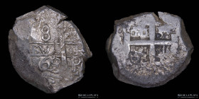 Potosi. Carlos III. 8 Reales 1769 VY. Macuquina. CJ 53.10.3
