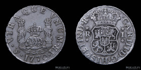 Potosi. Carlos III. 1 Real 1770 JR Columnaria. CJ 61.4.2