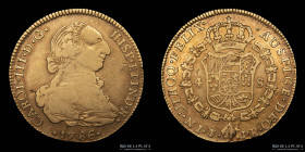 Potosi. Carlos III. 4 Escudos 1786 PR. CJ 69.9