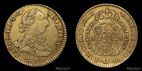 Potosi. Carlos III. 2 Escudos 1787 PR. CJ 70.10