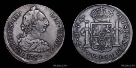 Potosi. Carlos III. 8 Reales 1787 PR. CJ 63.16