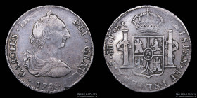 Potosi. Carlos III. 8 Reales 1788 PR. CJ 63.17.2