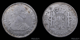 Potosi. Carlos III. 2 Reales 1776 JR. CJ 65.4