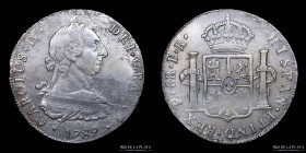 Potosi. Carlos IV. 8 Reales 1789 PR. Transicional. CJ 76.1