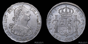 Potosi. Carlos IV. 4 Reales 1808 PJ. CJ 77.20.2