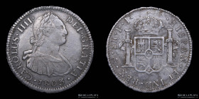 Potosi. Carlos IV. 2 Reales 1803 PJ. CJ 78.15.2