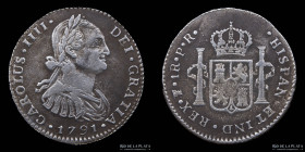 Potosi. Carlos IV. 1 Real 1791 PR. CJ 79.3