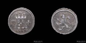Potosi. Carlos IV. 1/4 Real 1796. CJ 81.3