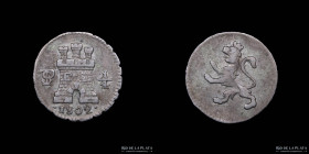 Potosi. Carlos IV. 1/4 Real 1802/1. CJ 81.9.1