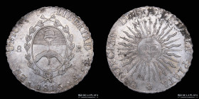 Provincias Unidas. 8 Reales 1815 F. CJ 5