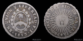 Provincias Unidas. 1 Real 1813 J. CJ 13