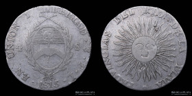 Provincias Unidas. 4 Soles 1815 FL. CJ 9