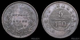 Argentina. Buenos Aires. 5 Decimos 1827. CJ 9.1.4