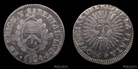 Argentina. La Rioja. 2 Soles 1824 RA DS. CJ 41.2