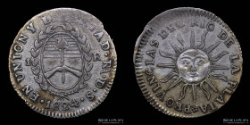 Argentina. La Rioja. 1 Real 1824 RA DS. CJ 46.1.1