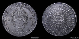 Argentina. La Rioja. 8 Reales 1831 RA P. CJ 32.2