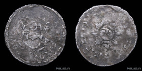 Argentina. Cordoba. 1 Real 1840 PNP. Doble golpe. CJ 19.7.1