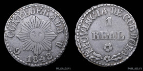 Argentina. Cordoba. 1 Real 1848. CJ 56
