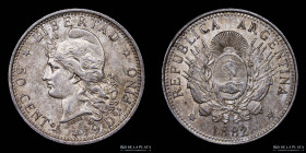 Argentina. 50 Centavos 1882. Medio Patacon. CJ 16