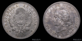 Argentina. 50 Centavos 1883. Medio Patacon. CJ 17