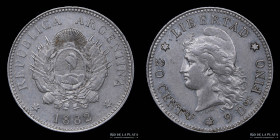 Argentina. 20 Centavos 1882. CJ 18