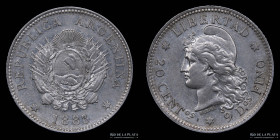Argentina. 20 Centavos 1883. CJ 19