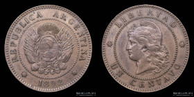 Argentina. 1 Centavo 1892. CJ 47