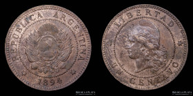 Argentina. 1 Centavo 1894. CJ 49