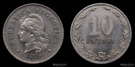 Argentina. 10 Centavos 1909. CJ 98